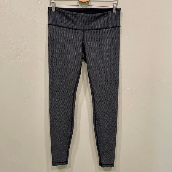 Lululemon Wunder Under Pant Diamond Dot Black White - Size: 10 - Picture 1 of 9